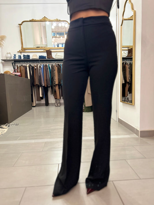 Pantalone a zampa nero