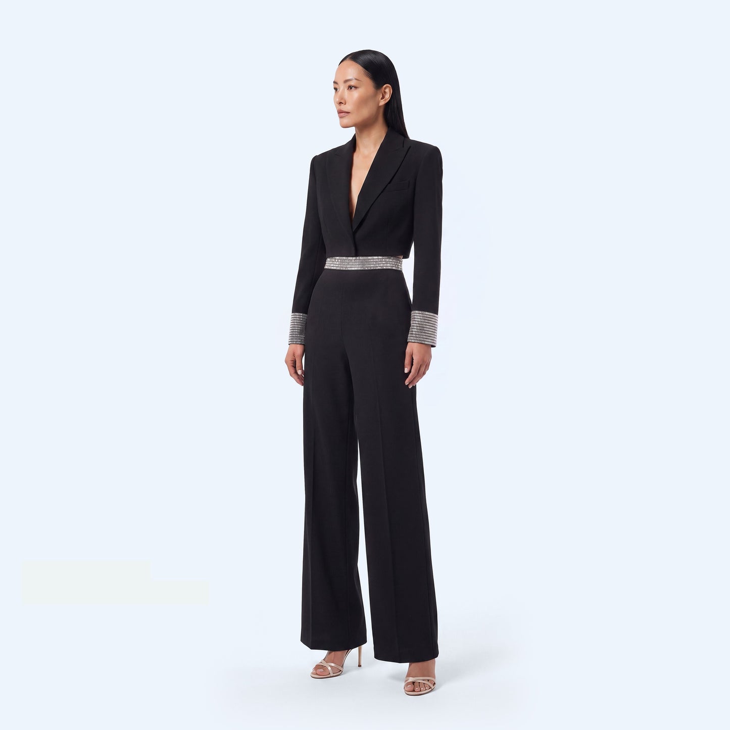 Pantalone nero a palazzo Silence