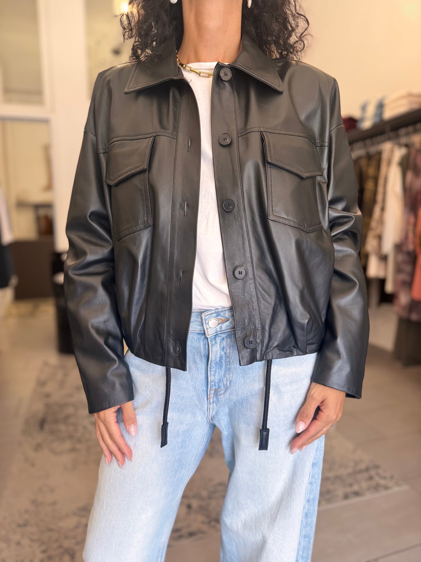 Bomber in pelle Vicolo