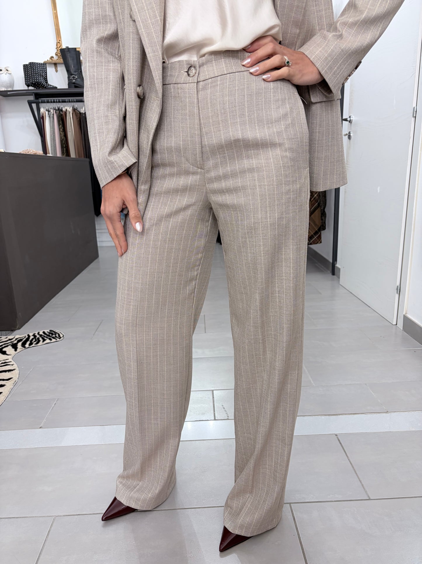 Pantalone dritto gessato Vicolo