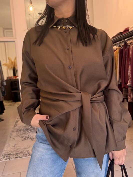 Camicia marrone Eleh