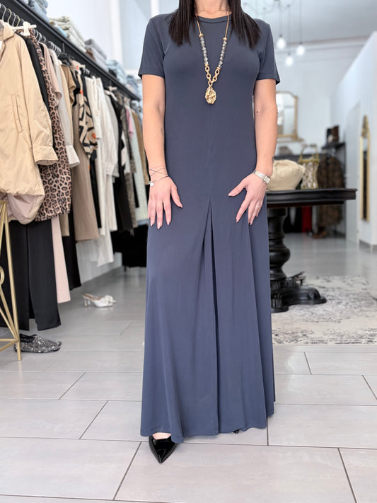Abito lungo blu in Jersey Eleh