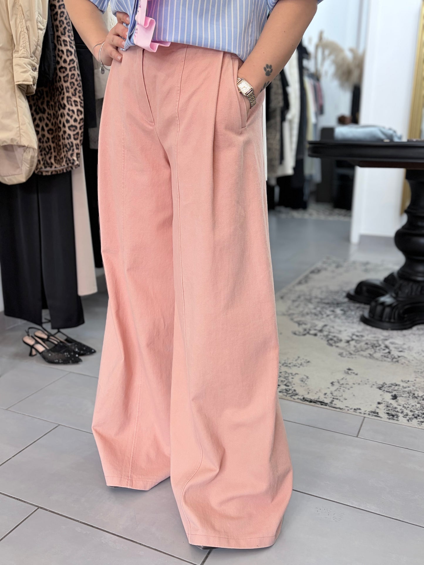 Jeans Pantalone rosa Saiph
