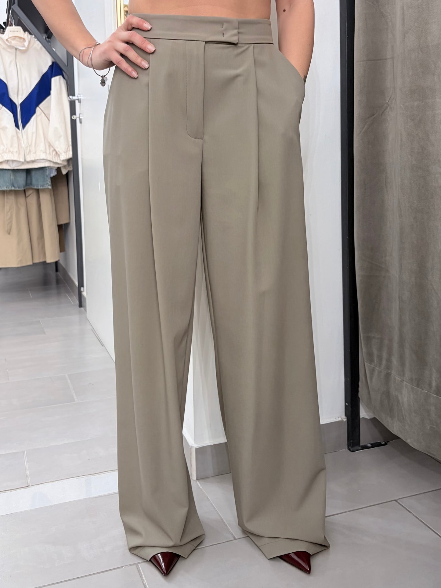 Pantalone a palazzo oliva BohemianVì