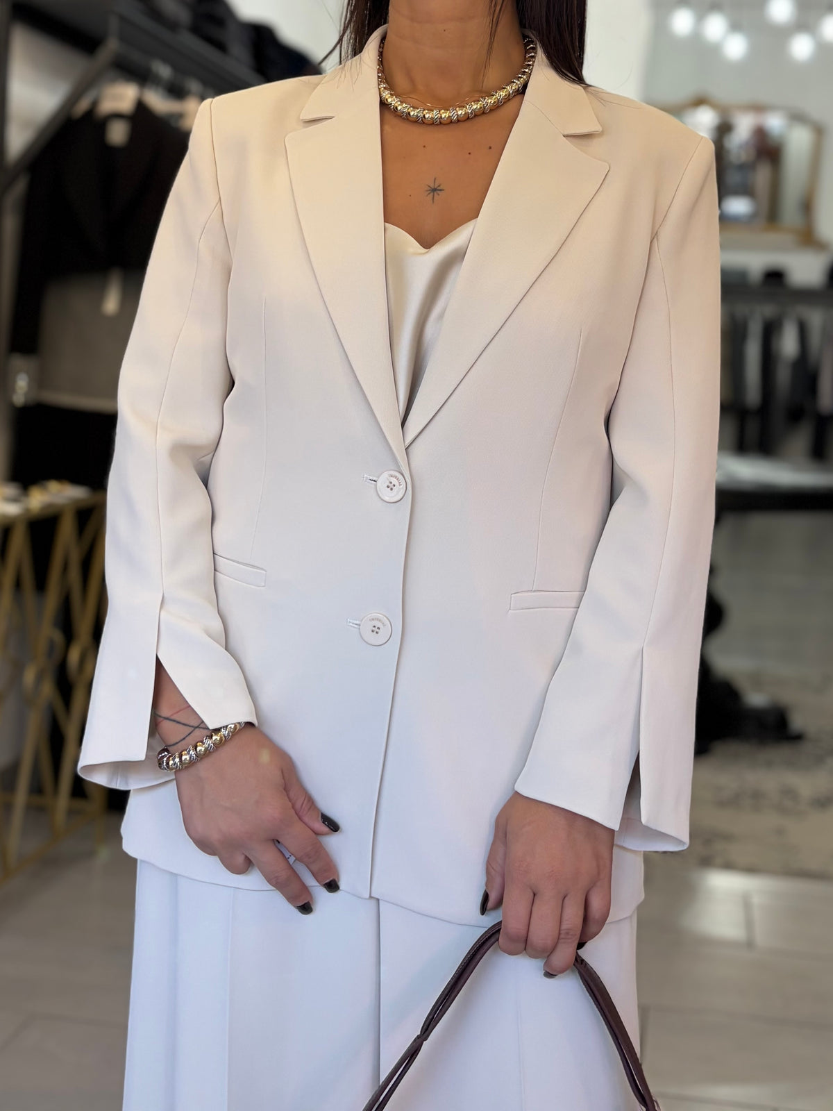 Blazer monopetto Imperial burro