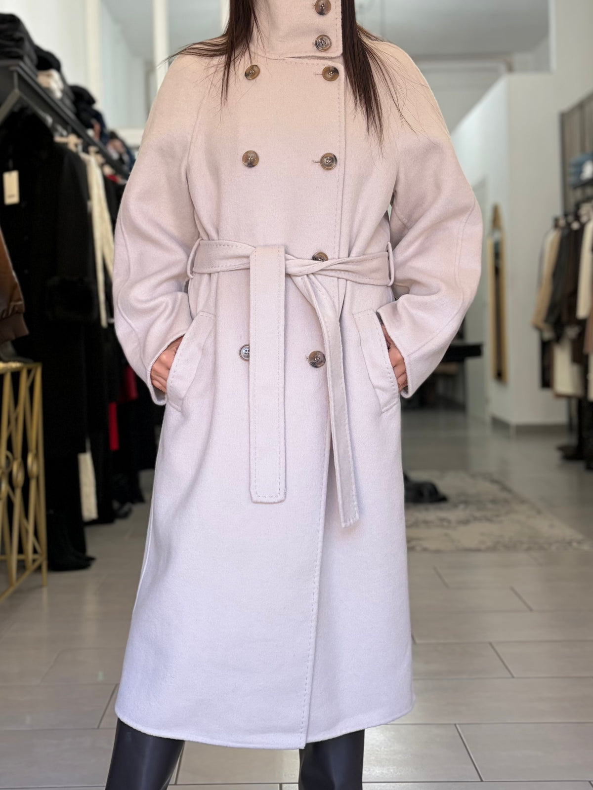 Cappotto lungo doppio petto Vicolo