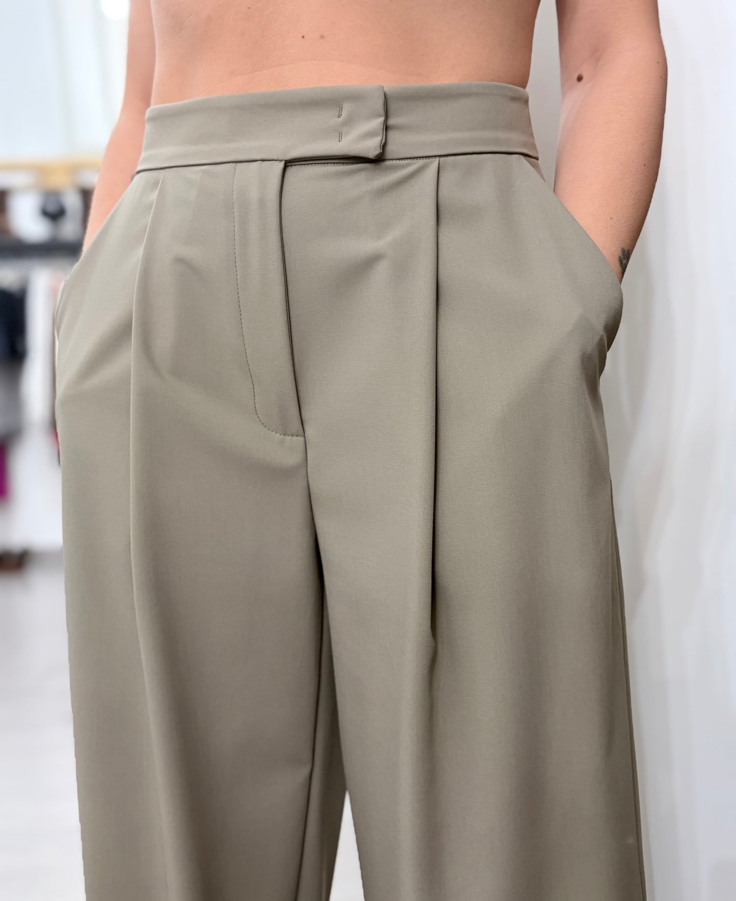Pantalone a palazzo oliva BohemianVì