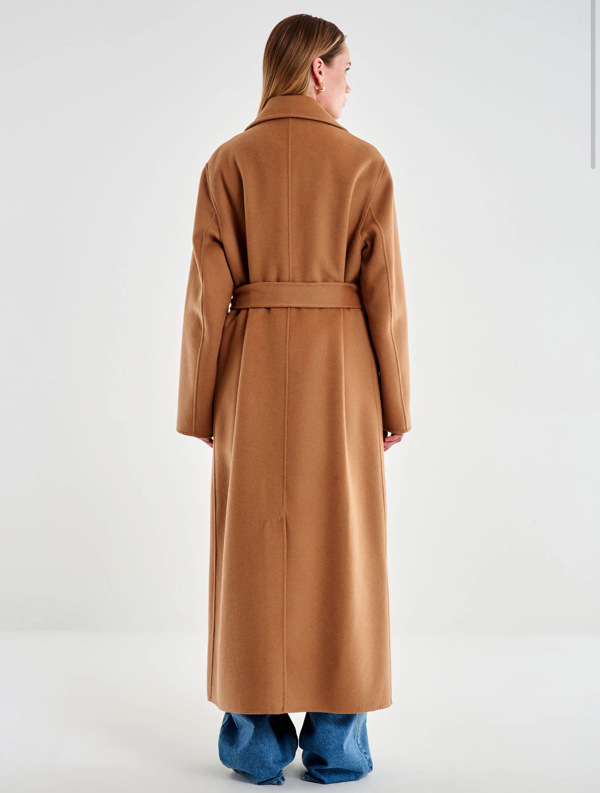 Cappotto Con Cintura Imbottito