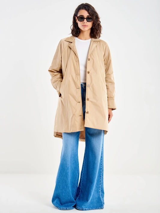 Trench Svasato Imbottito Vicolo beige