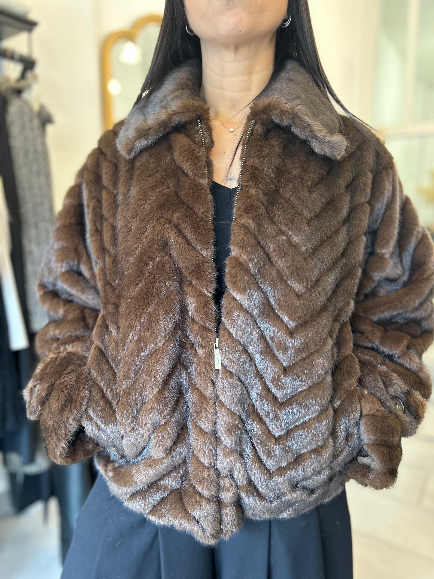 Eco pelliccia Vicolo marrone