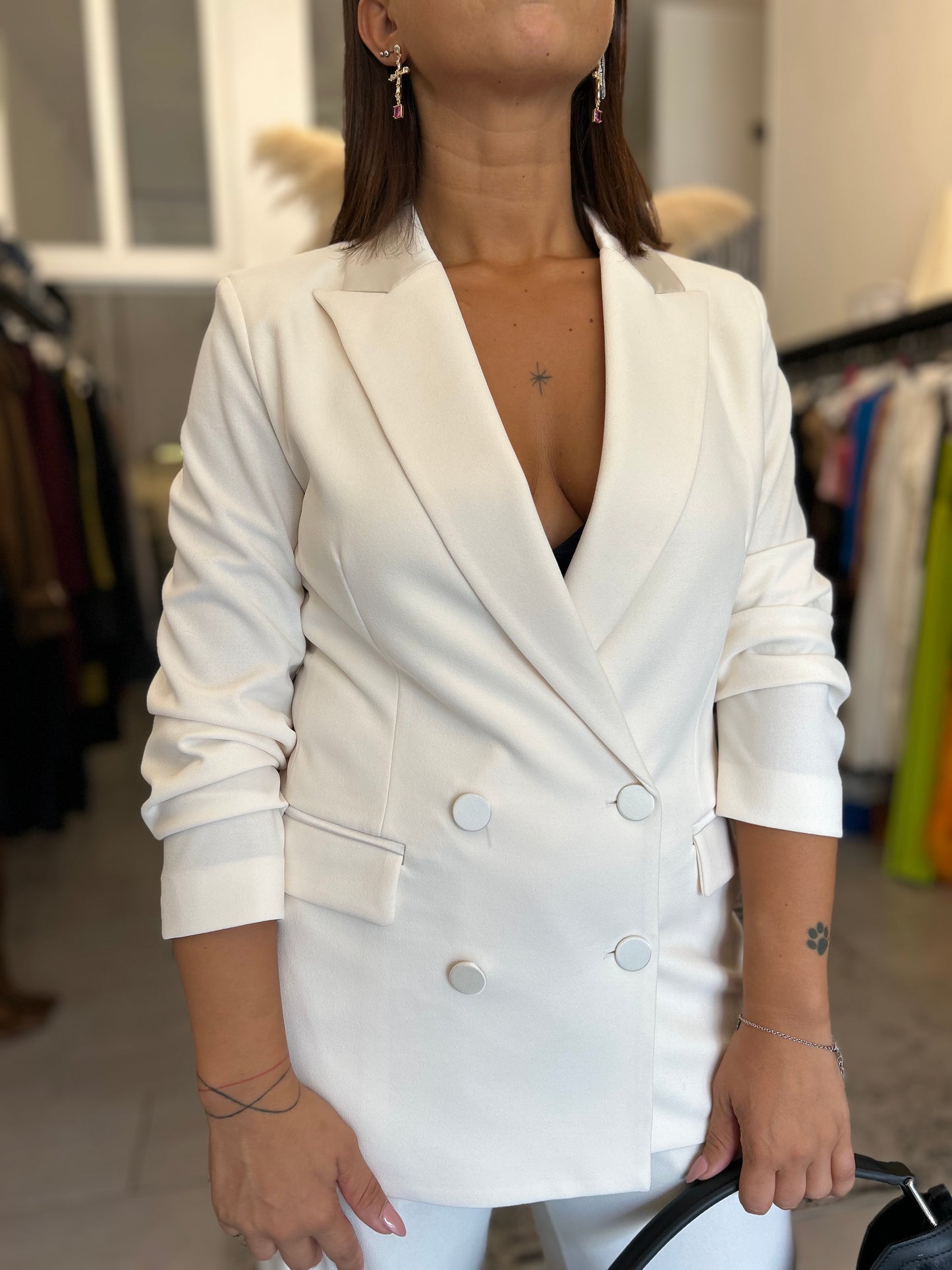 Blazer Bianco Vicolo