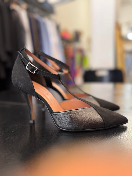 Décolleté nero e grigio