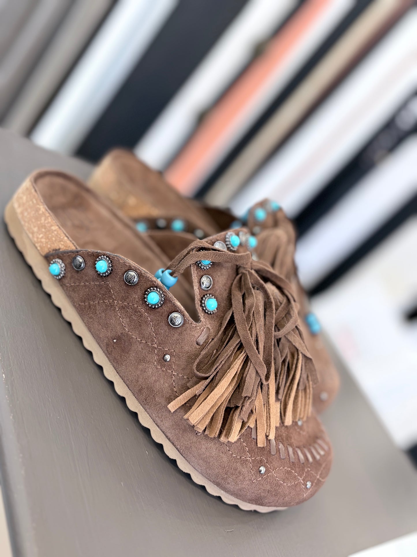 Mules in camoscio Ovyè