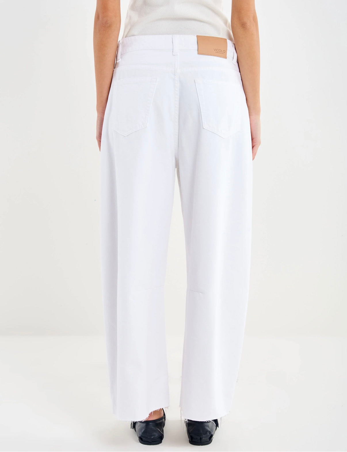 Jeans Cecil a Ovetto Bianco Vicolo