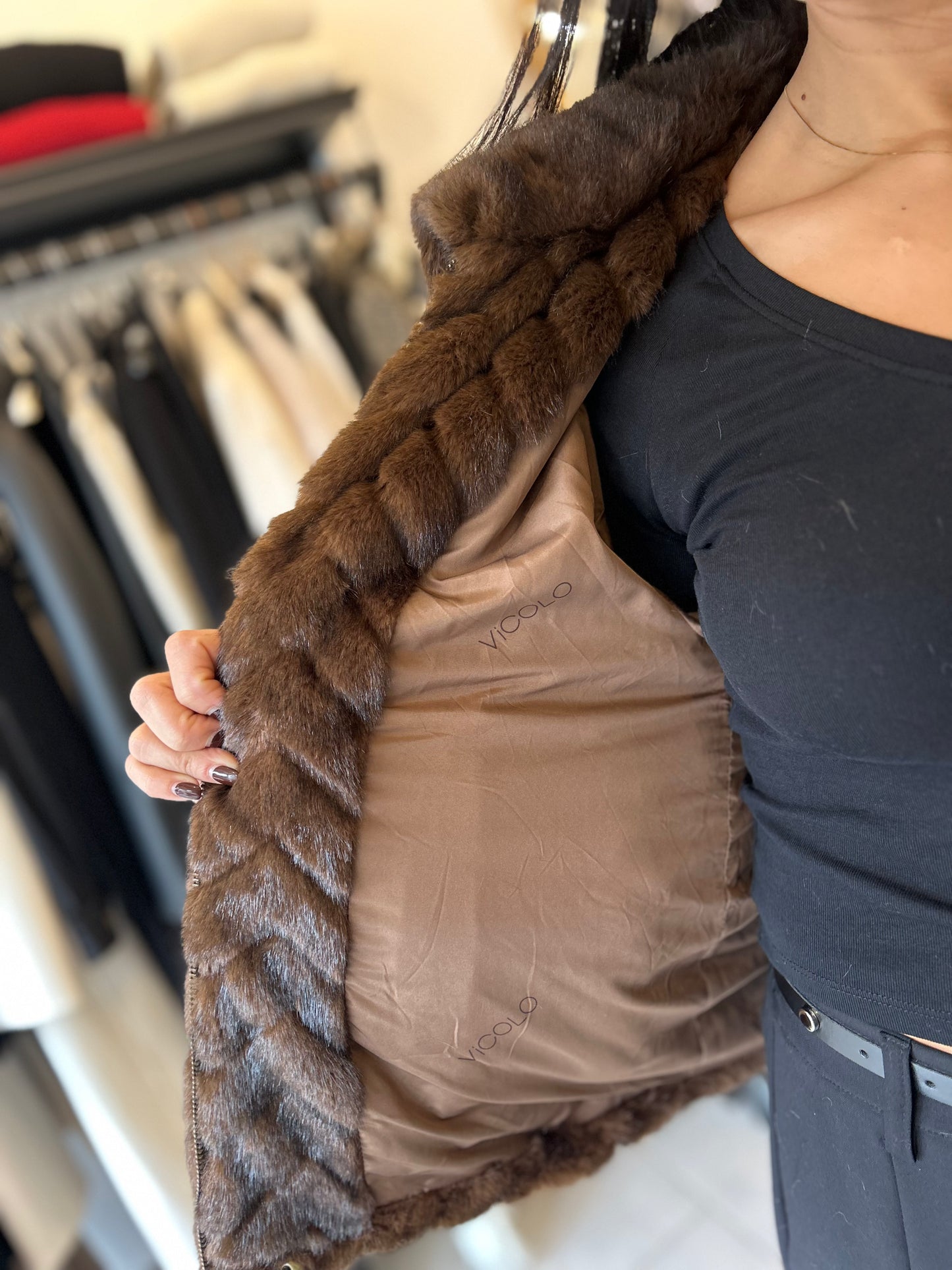 Eco pelliccia Vicolo marrone