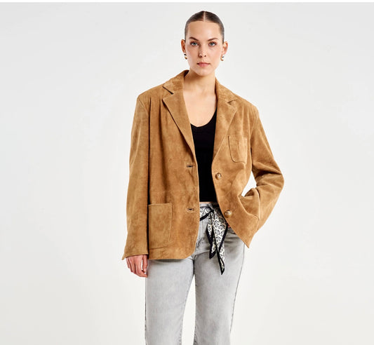 Giacca over in pelle scamosciata, Vicolo