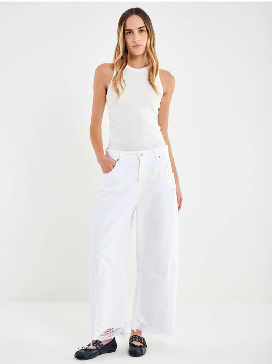 Jeans Cecil a Ovetto Bianco Vicolo