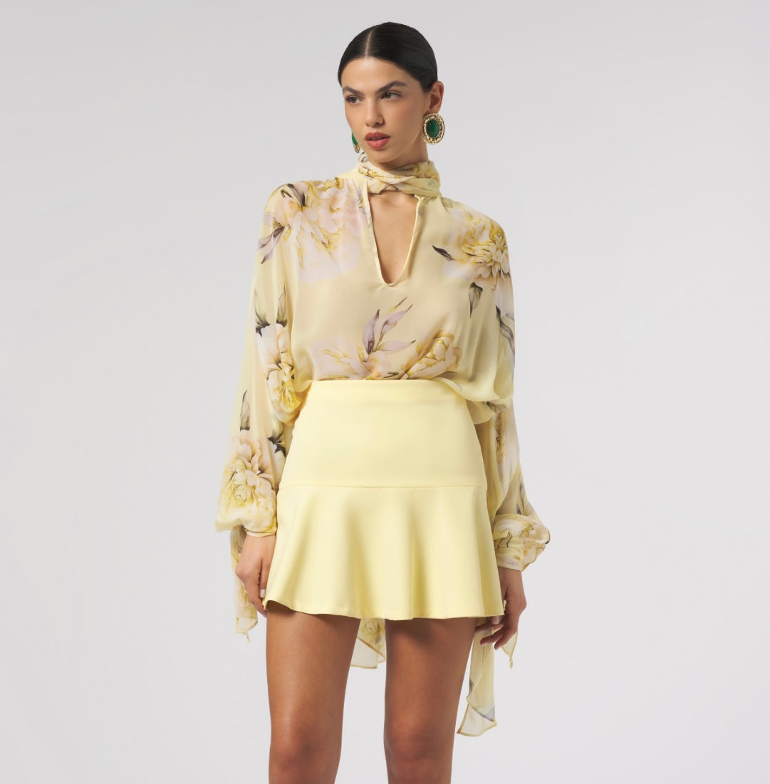 Blusa in chiffon