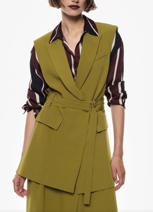 GILET LUNGO CON TASCHE E CINTURA IMPERIAL