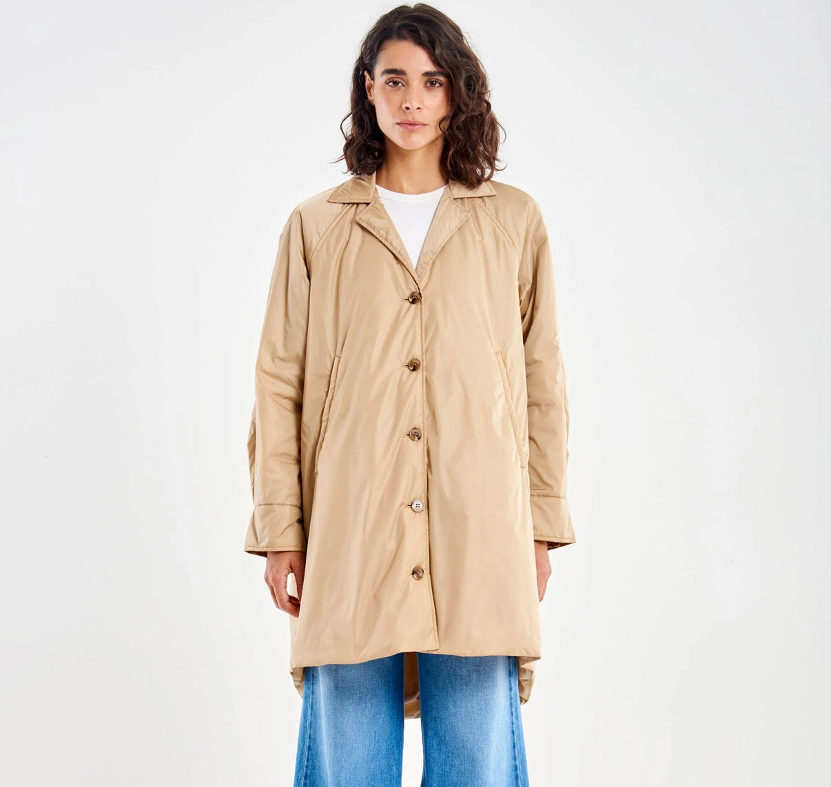 Trench Svasato Imbottito Vicolo beige
