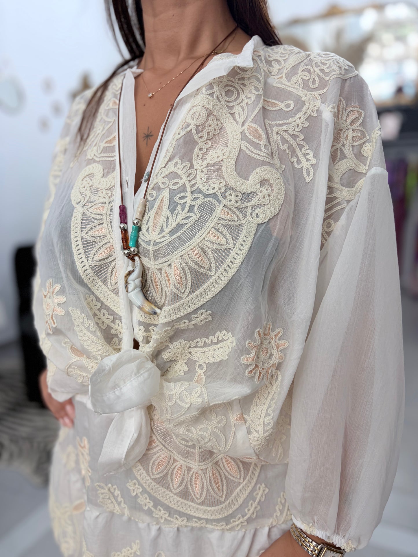 Camicia mussola Haeveone