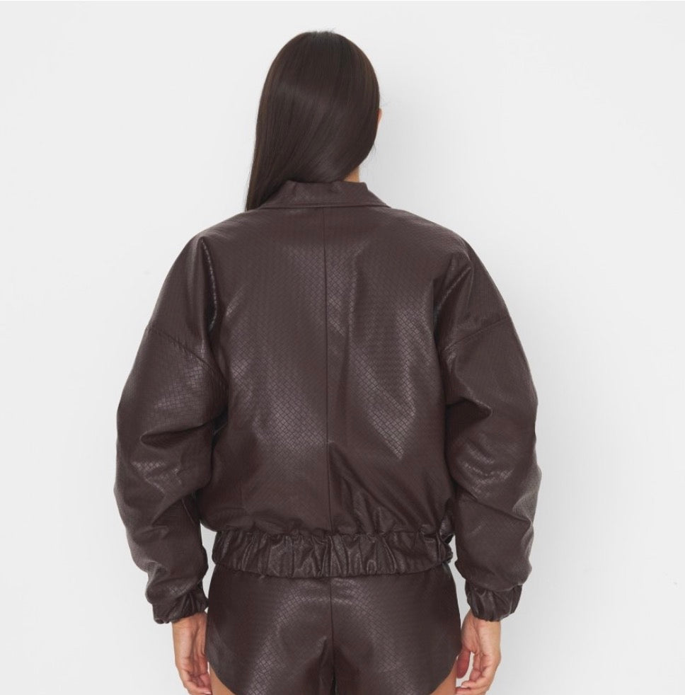 Bomber in ecopelle Silence limited