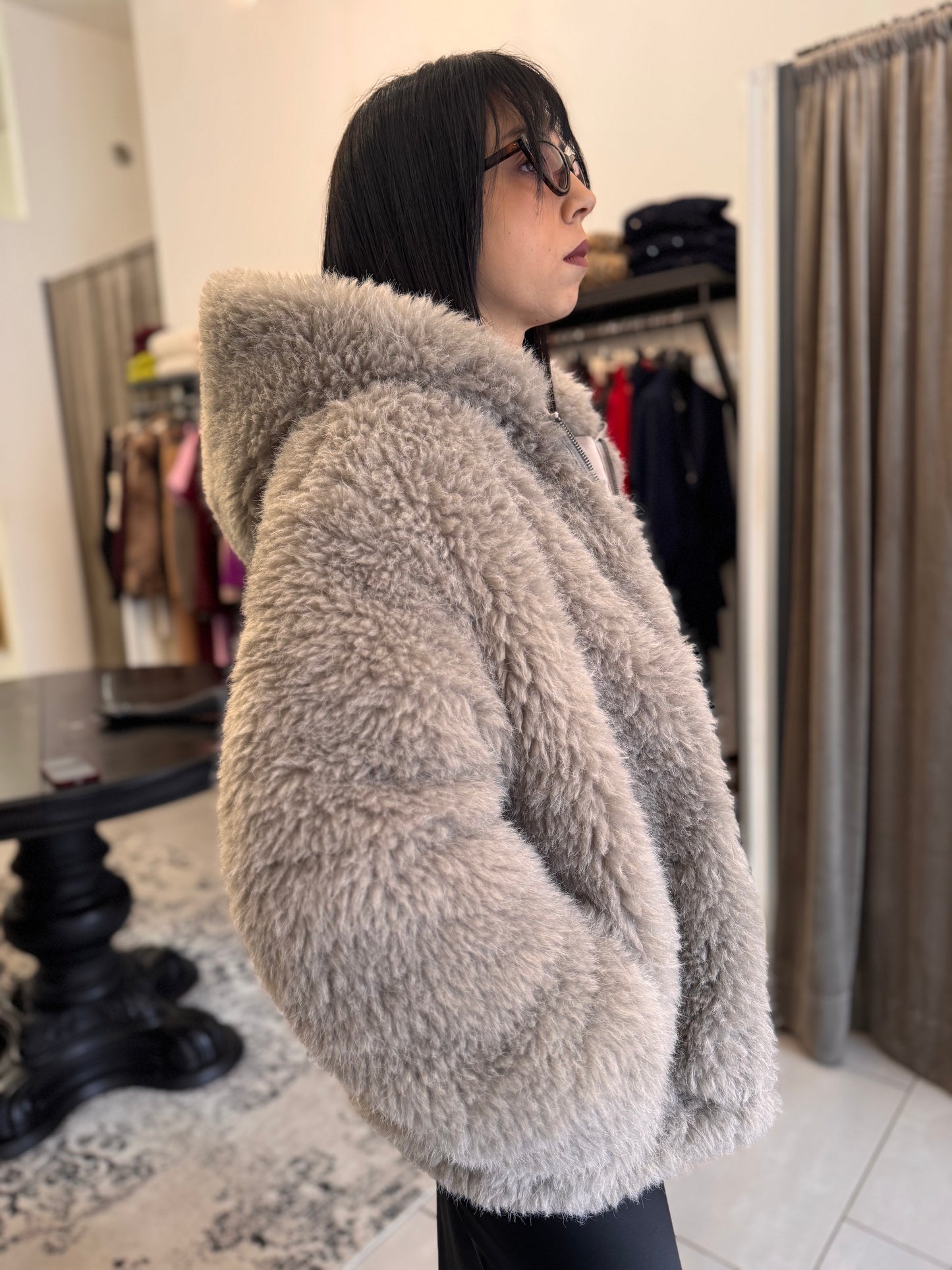 Pelliccia orsetto Eleh grigio