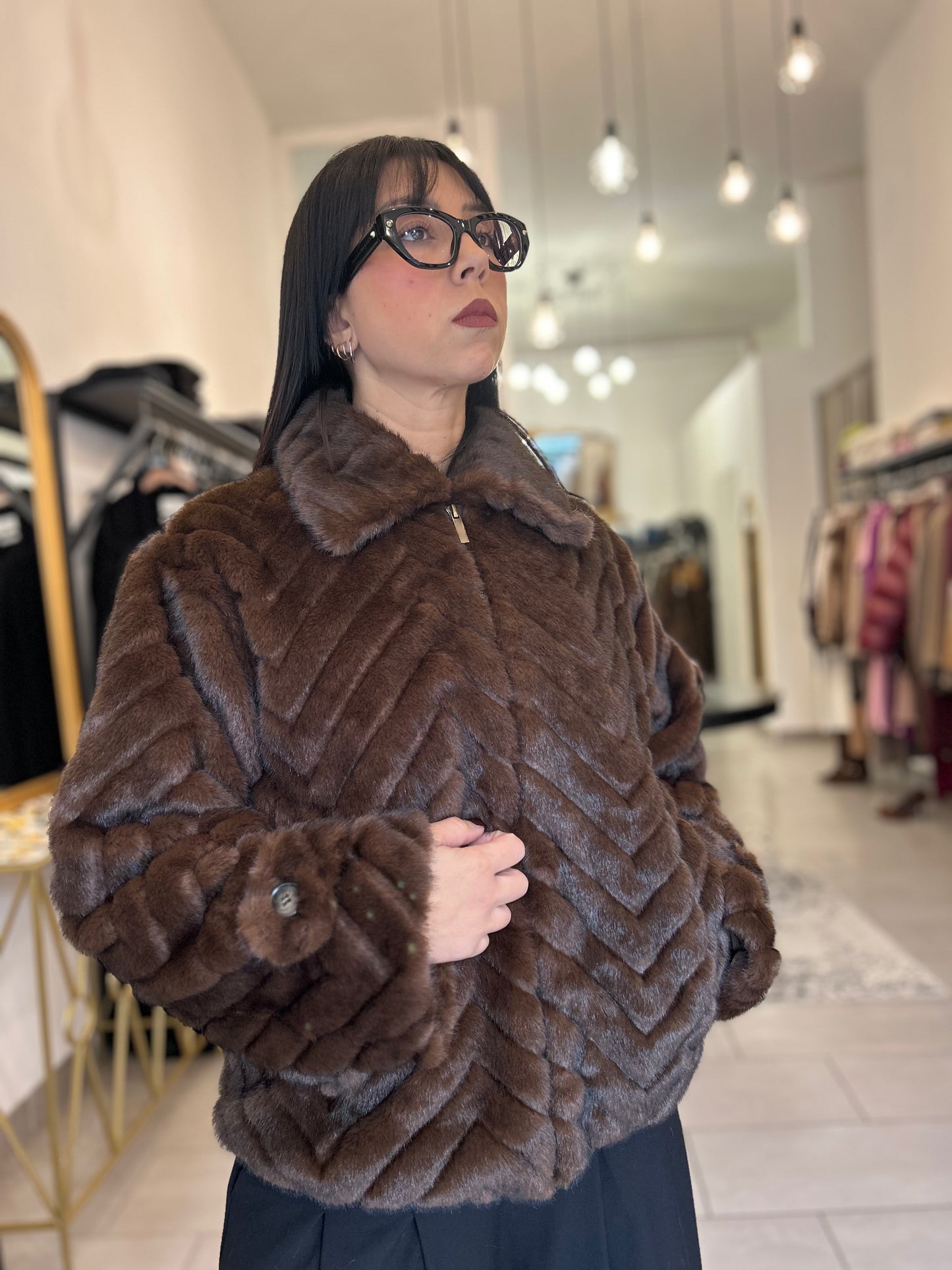 Eco pelliccia Vicolo marrone