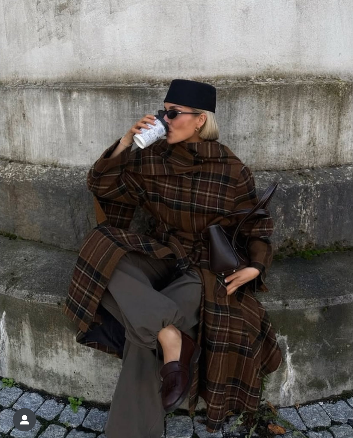 Cappotto Eleh a quadri