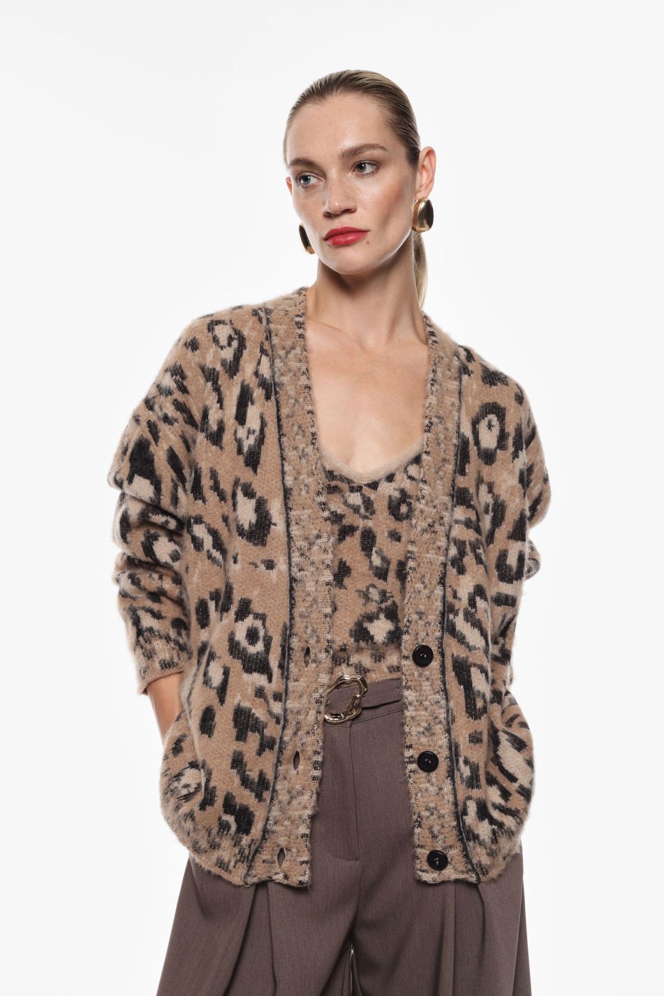 CARDIGAN IN FANTASIA ANIMALIER