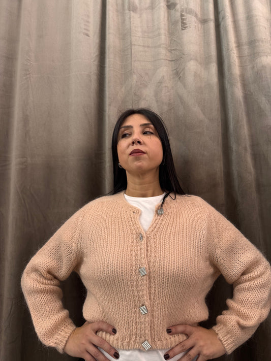 Cardigan Vicolo con bottoni gioiello