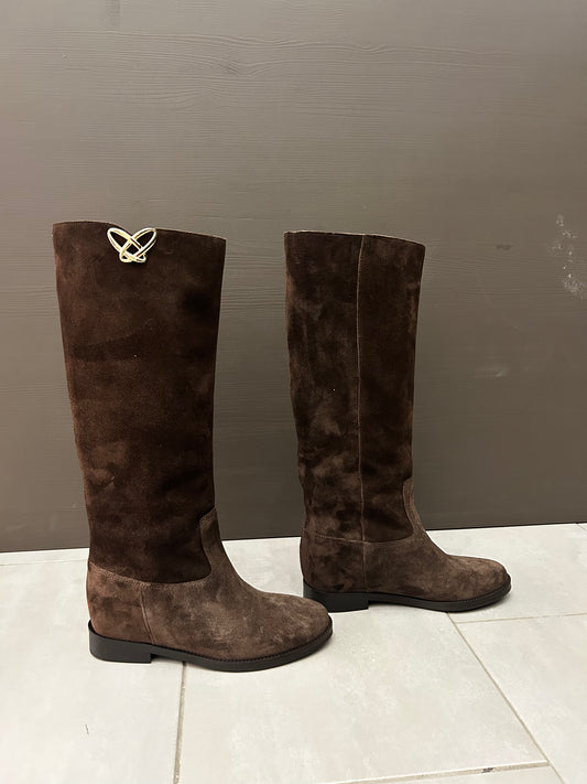 Stivale marrone scamosciato Ovyè