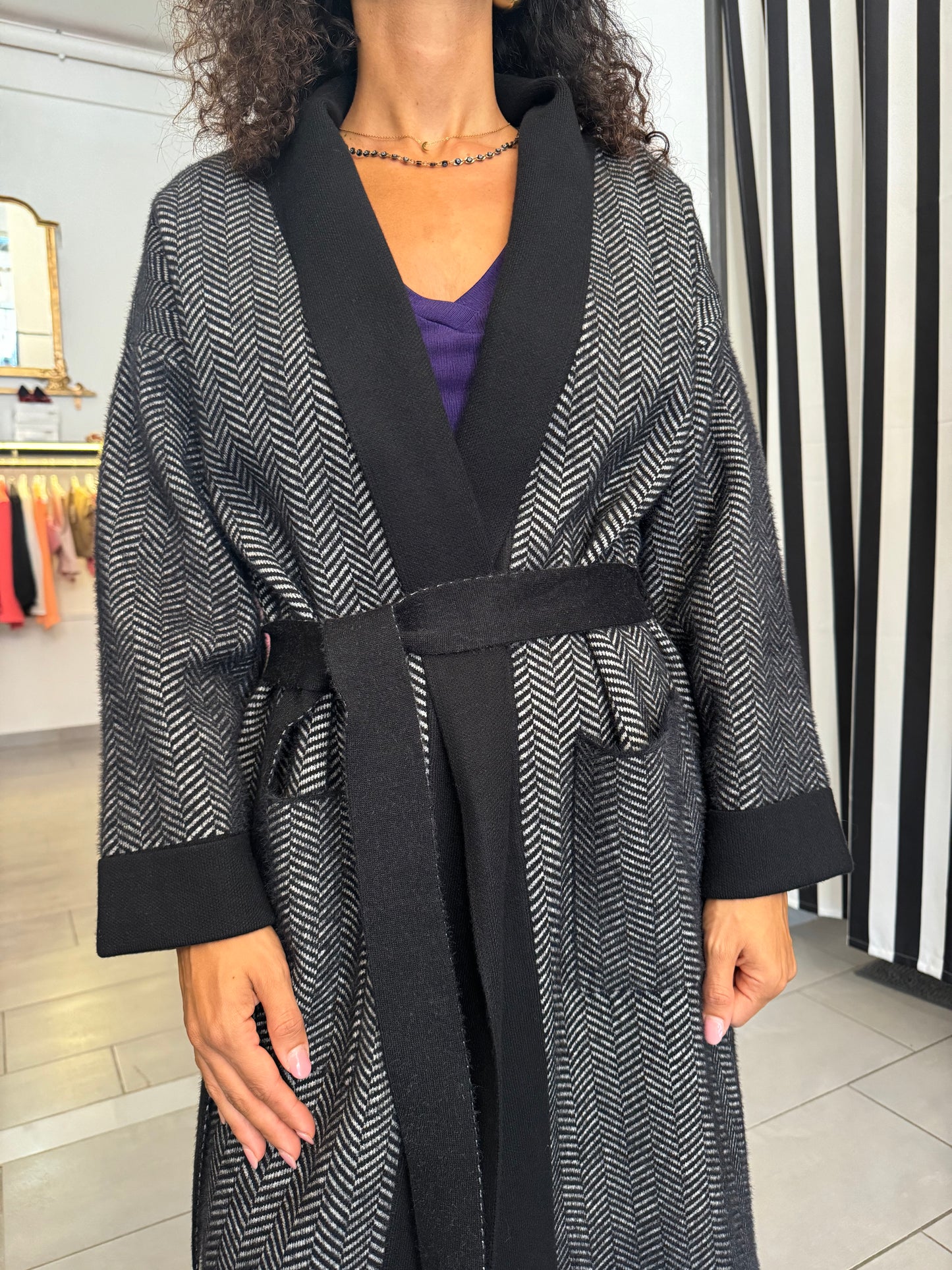 Cappotto in maglia