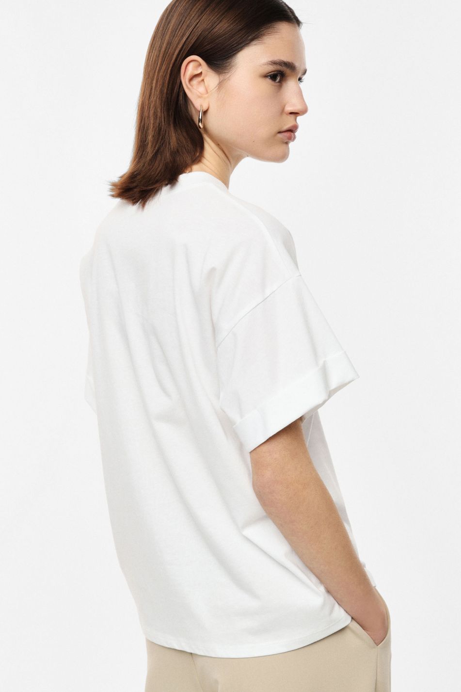 T-SHIRT GIROCOLLO STAMPA MATCH POINT OVERSIZE