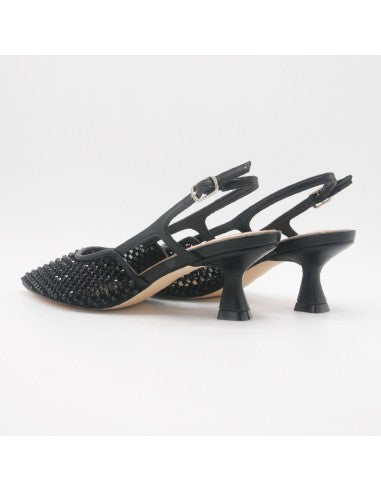 Ovyé decolletè full strass nero