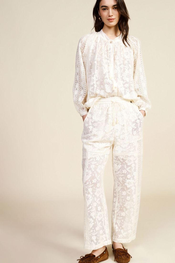 Pantaloni ampi in pizzo Dixie
