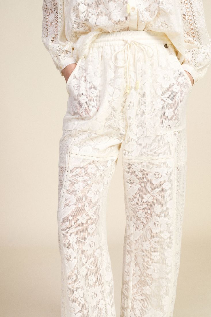 Pantaloni ampi in pizzo Dixie