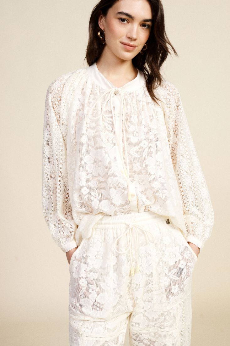 Camicia ampia in pizzo Dixie