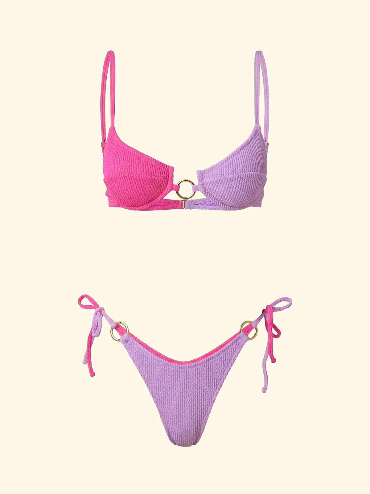 Bikini con slip americano regolabile F**k