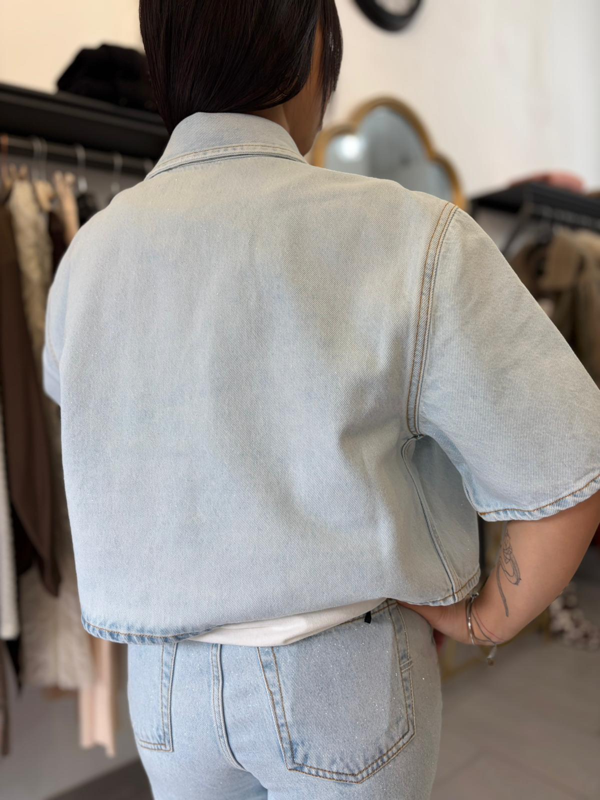 Giacca camicia Vocolo in lurex