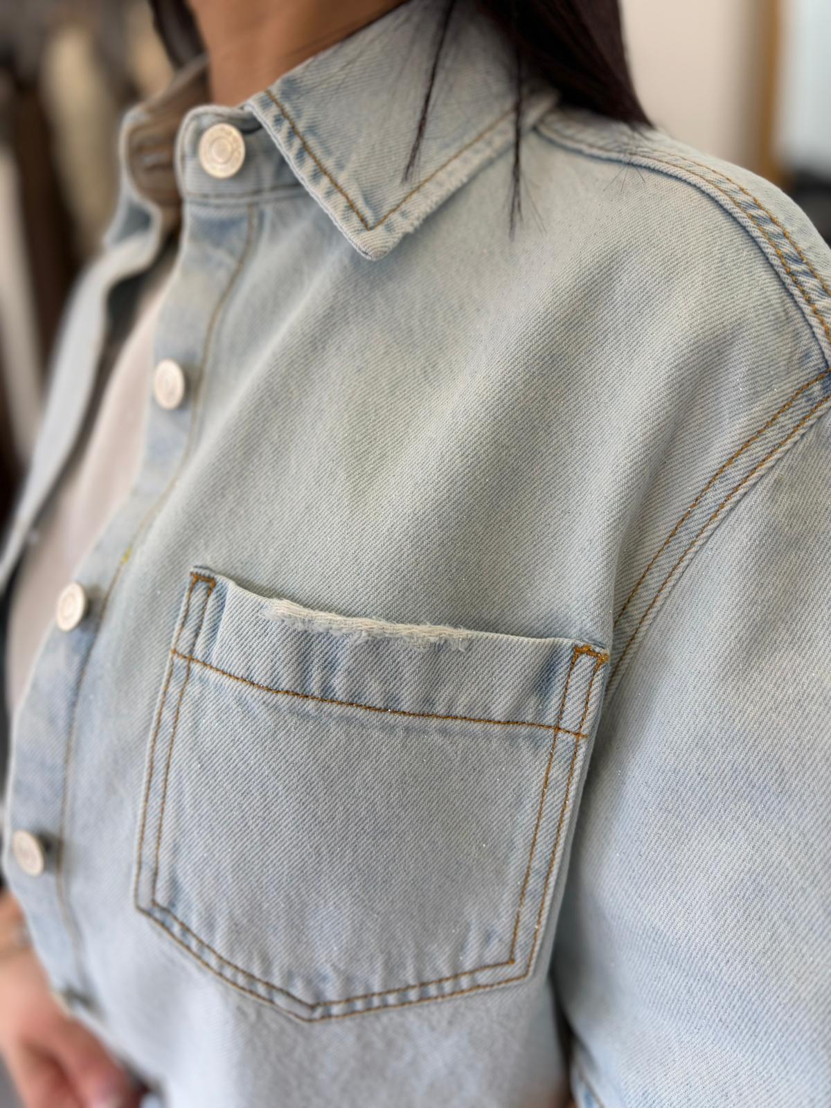 Giacca camicia Vocolo in lurex