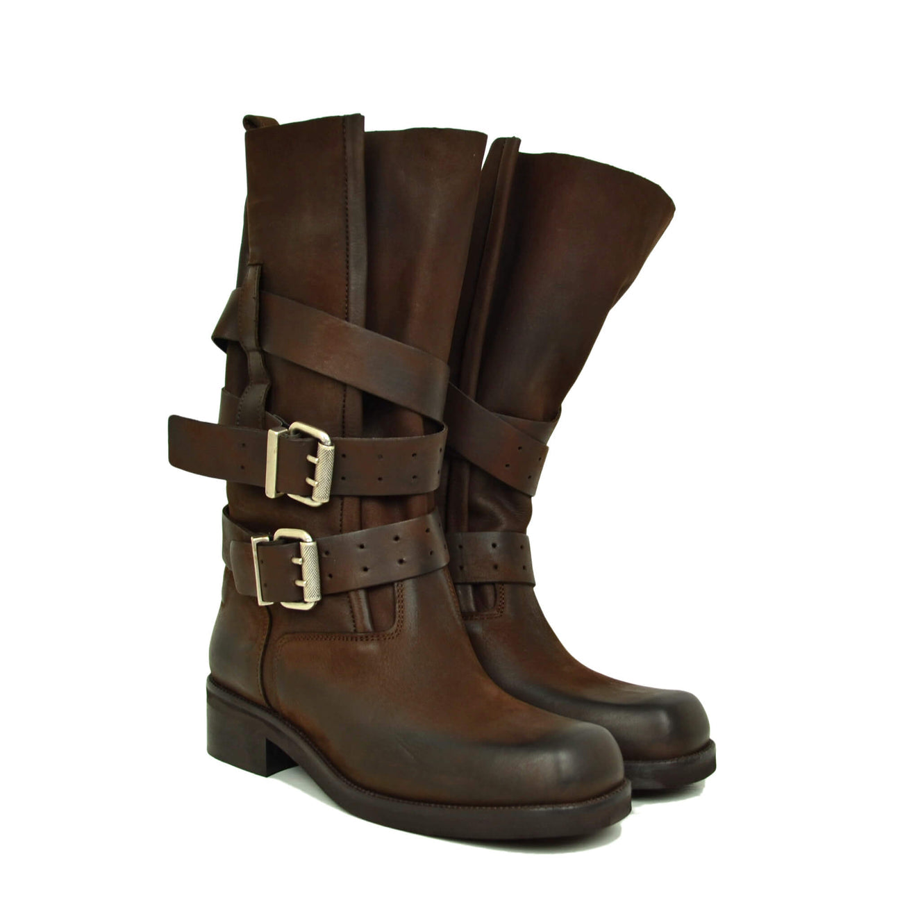 Stivale gambale largo Divine Follie marrone