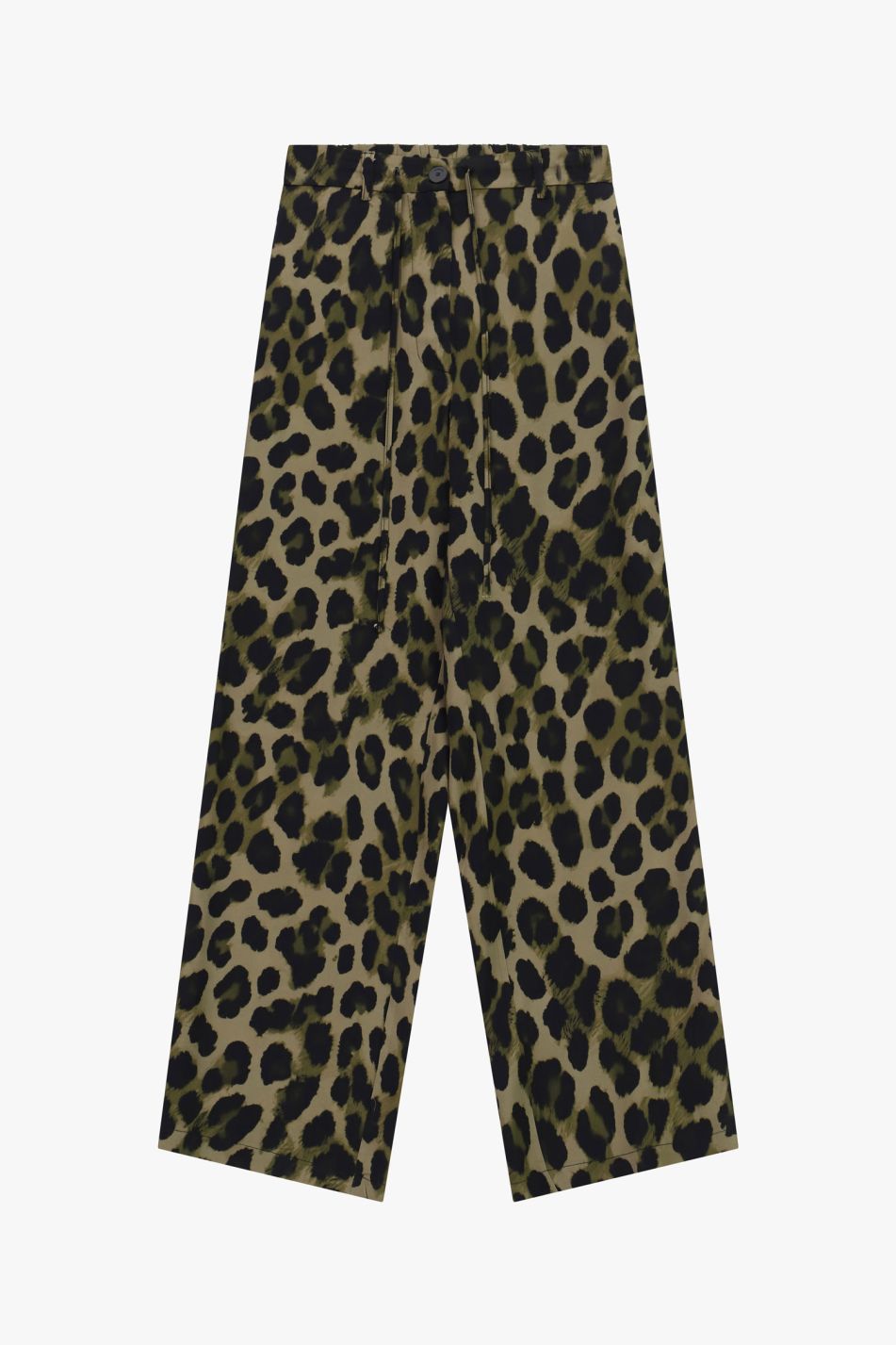 PANTALONI PALAZZO STAMPA ANIMALIER VITA ALTA