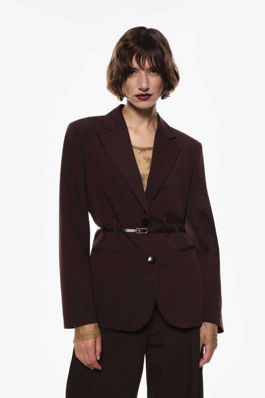 BLAZER CON CINTURA E BOTTONI